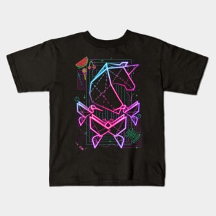 unicornio de neon Kids T-Shirt